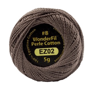Eleganza 8wt 5-Gram Solid Perle Cotton Ball 42yd Burnished Steel