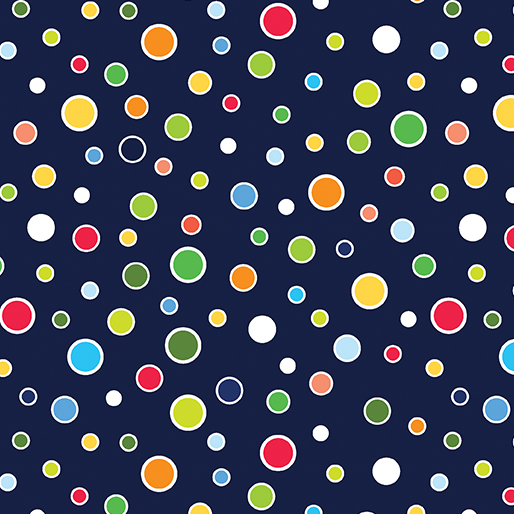 Rainforest Glow Glowing Dots Navy