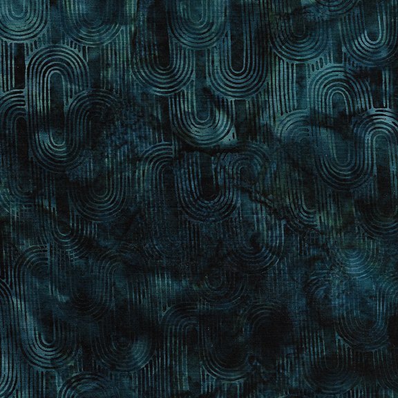 Interlocking Ovals - Teal