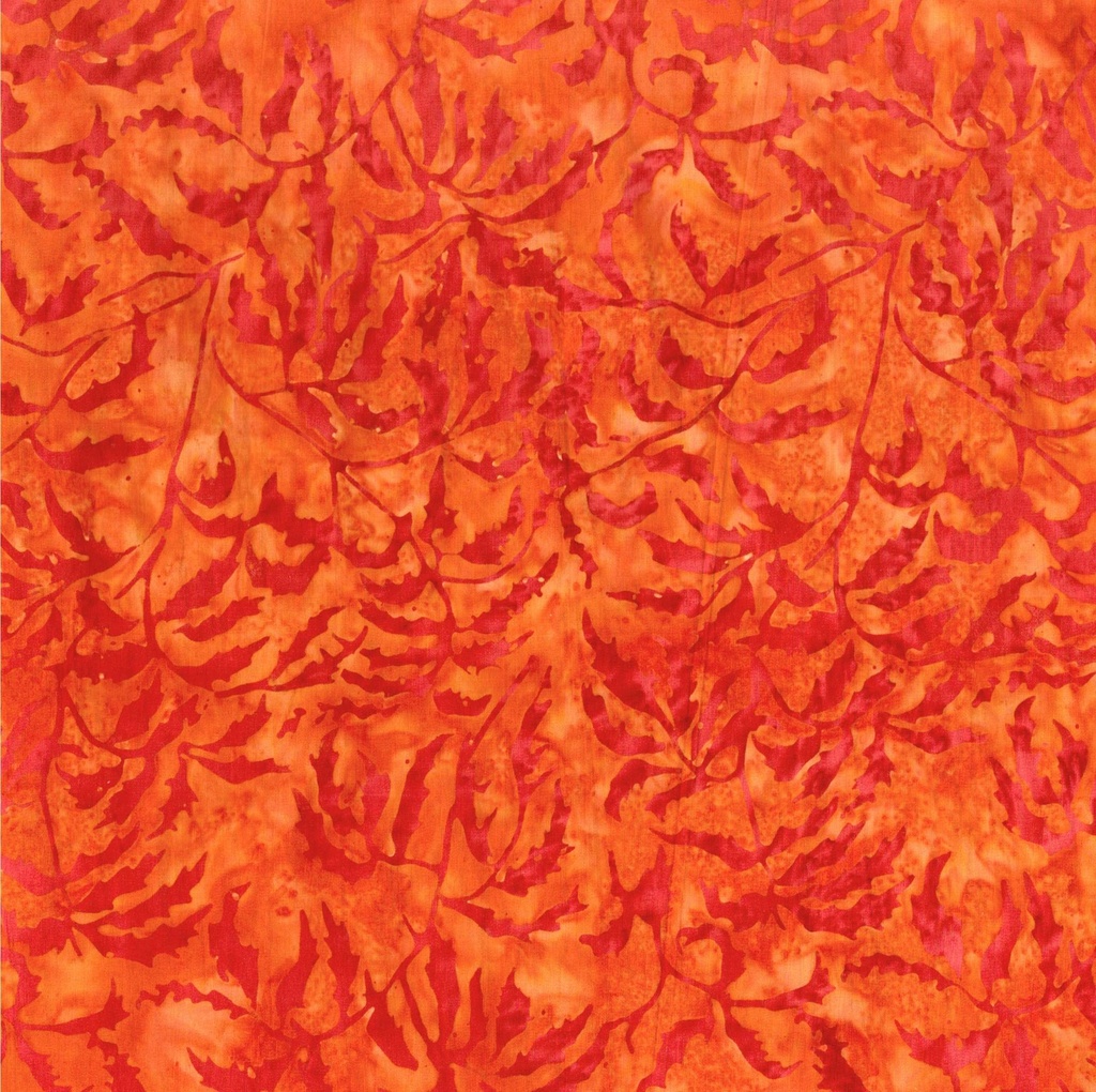 Full Bloom - Parsley - Orange and Pink