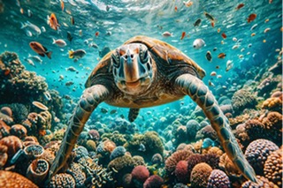 Fun Size - Swimming Sea Turtle