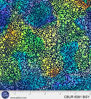Color Burst - Rainbow Dots Blue/Green/Yellow