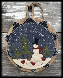 Let it Snow Wool Applique Pattern