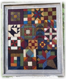 Scrapshot Sampler Wool Applique Pattern