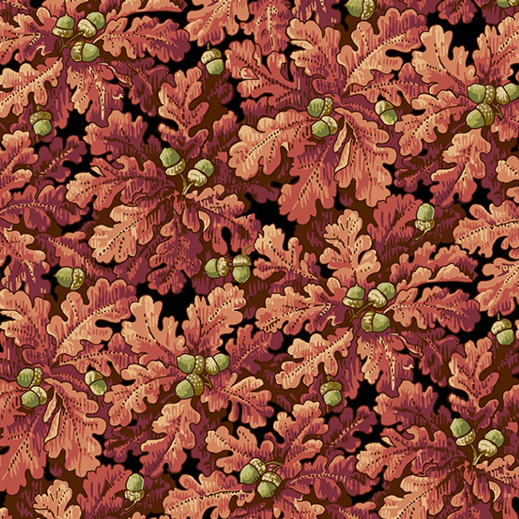 Autumn Woods - Oak Leaves Orange