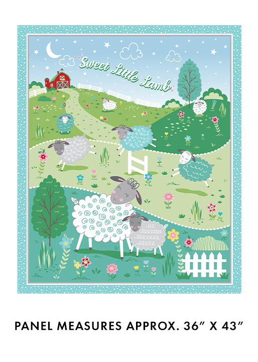 Sweet Little Lamb - Lamb Panel Multi