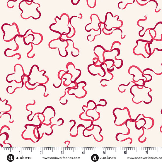 Heart Nouveau - Curlicue Bows Rosy