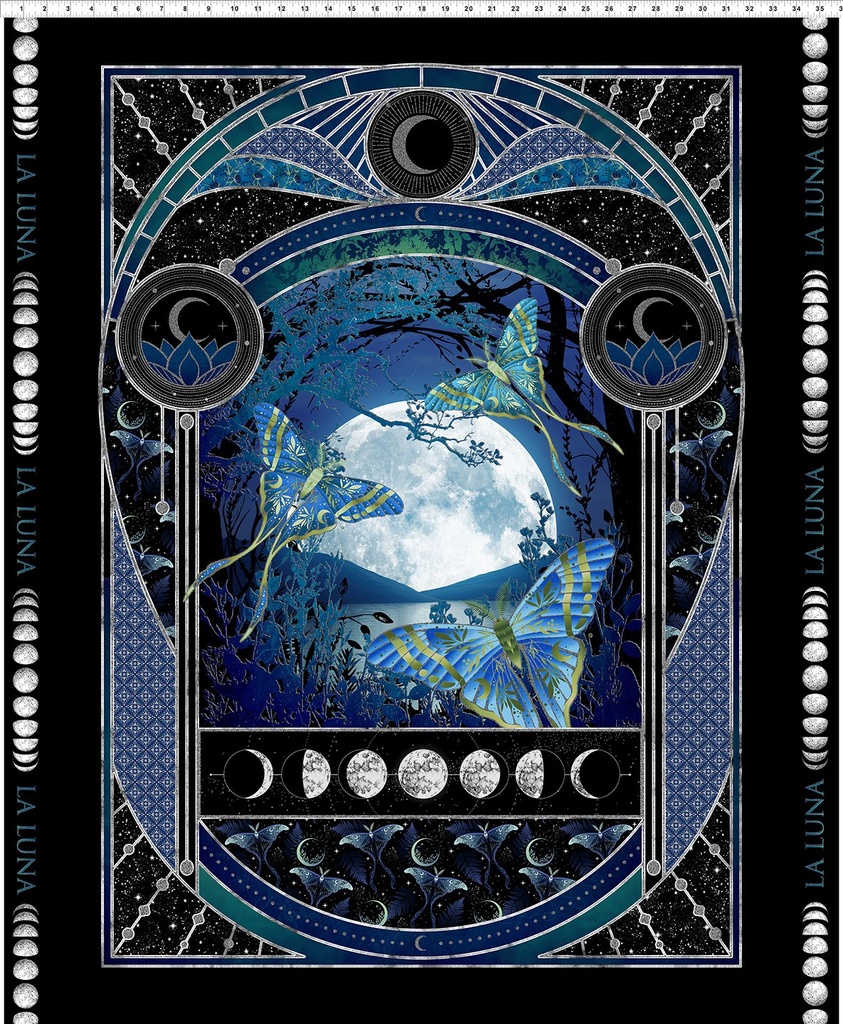 La Luna - Large Panel Blue/Silver