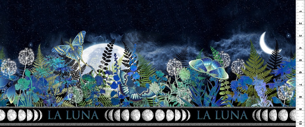 La Luna - Border Blue/Silver