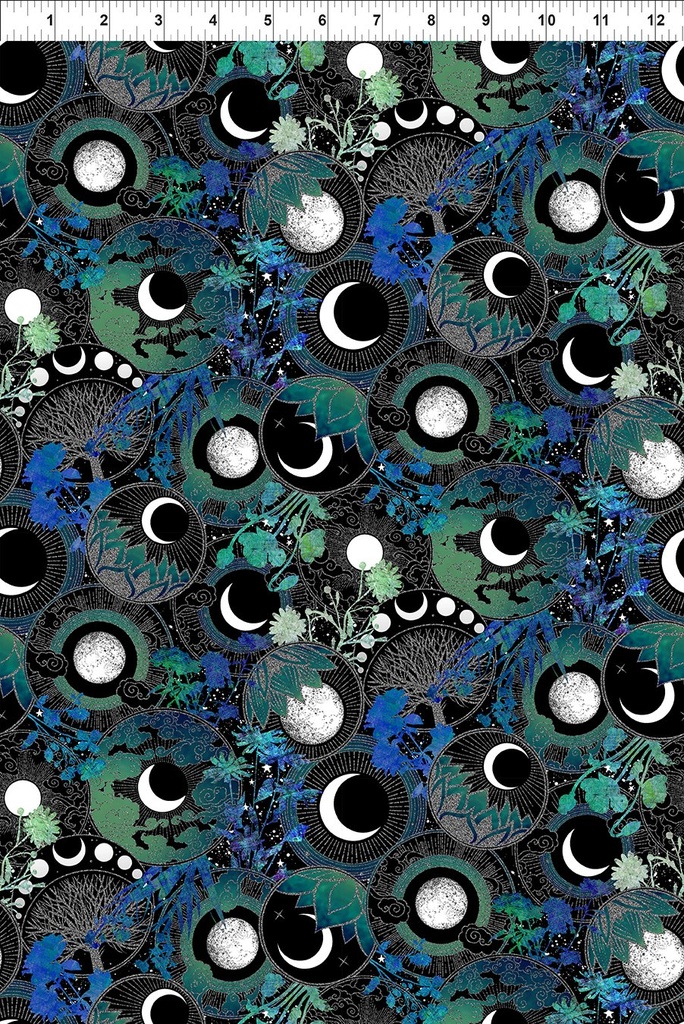 La Luna - Moon Collage Blue/Silver