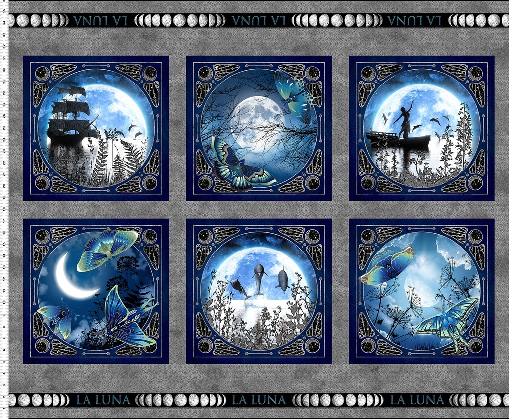 La Luna - Small Panel Blue/Silver