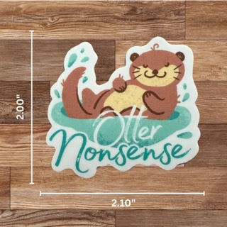 Otter Nonsense Sticker