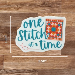 One Stitch at a Time Sticker