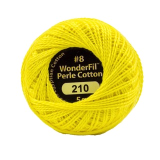 Eleganza 8wt 5-Gram Solid Perle Cotton Ball 42yd  Lemon Peel