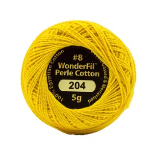 Eleganza 8wt 5-Gram Solid Perle Cotton Ball 42yd Radiant Gold