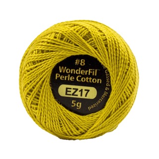Eleganza 8wt 5-Gram Solid Perle Cotton Ball 42yd Brass Trumpet