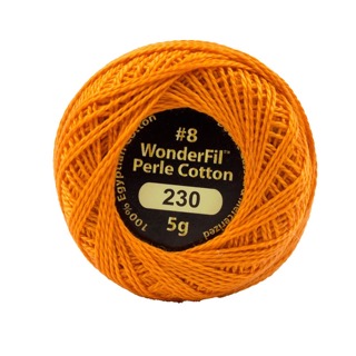 Eleganza 8wt 5-Gram Solid Perle Cotton Ball 42yd Sunset