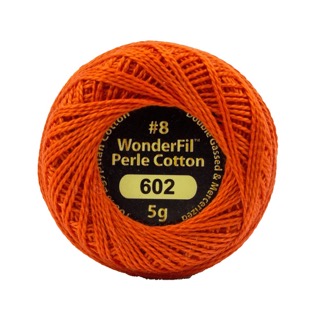 Eleganza 8wt 5-Gram Solid Perle Cotton Ball 42yd Hot Coals