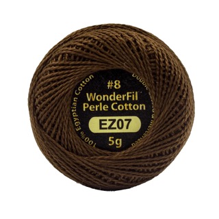 Eleganza 8wt 5-Gram Solid Perle Cotton Ball 42yd Rich Soil