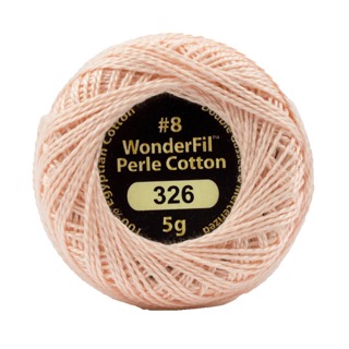 Eleganza 8wt 5-Gram Solid Perle Cotton Ball 42yd Cherry Blossom