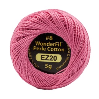Eleganza 8wt 5-Gram Solid Perle Cotton Ball 42yd Flamingo