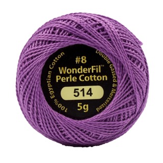 Eleganza 8wt 5-Gram Solid Perle Cotton Ball 42yd Fragrant Lilac