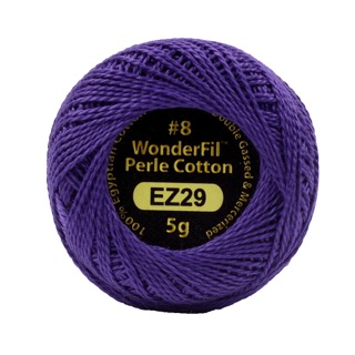 Eleganza 8wt 5-Gram Solid Perle Cotton Ball 42yd Blueberry Blush