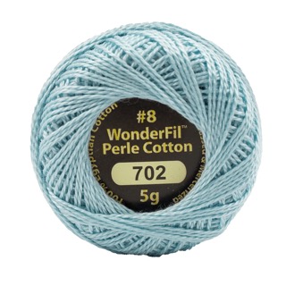 Eleganza 8wt 5-Gram Solid Perle Cotton Ball 42yd Spring Rain