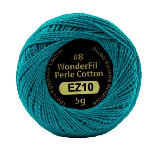 Eleganza 8wt 5-Gram Solid Perle Cotton Ball 42yd Blue Lagoon
