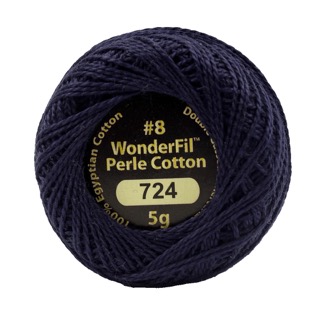 Eleganza 8wt 5-Gram Solid Perle Cotton Ball 42yd Twilight Hour