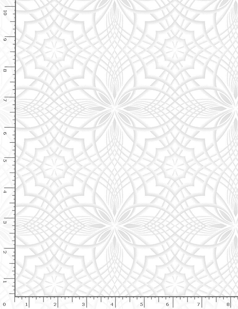 Whiteout Basics Kaleidoscope White