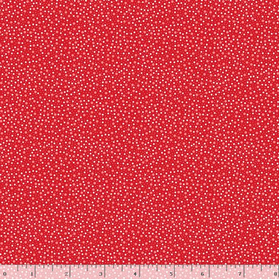 Aunt Grace Loves U Dots Red
