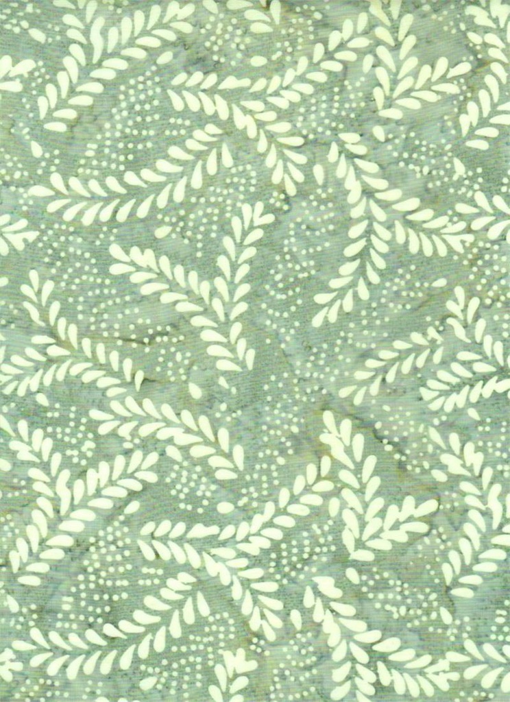 Batik Remnants of Summer Foliage Green