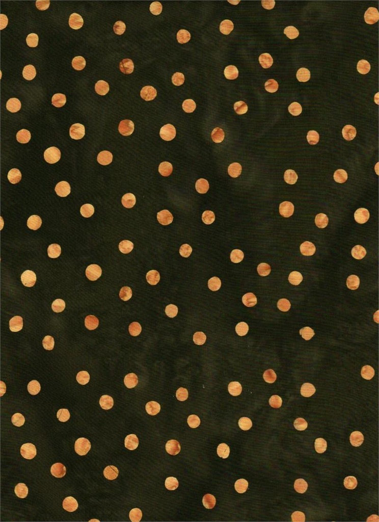 Batik Serendipity Collection Black and Orange Dot