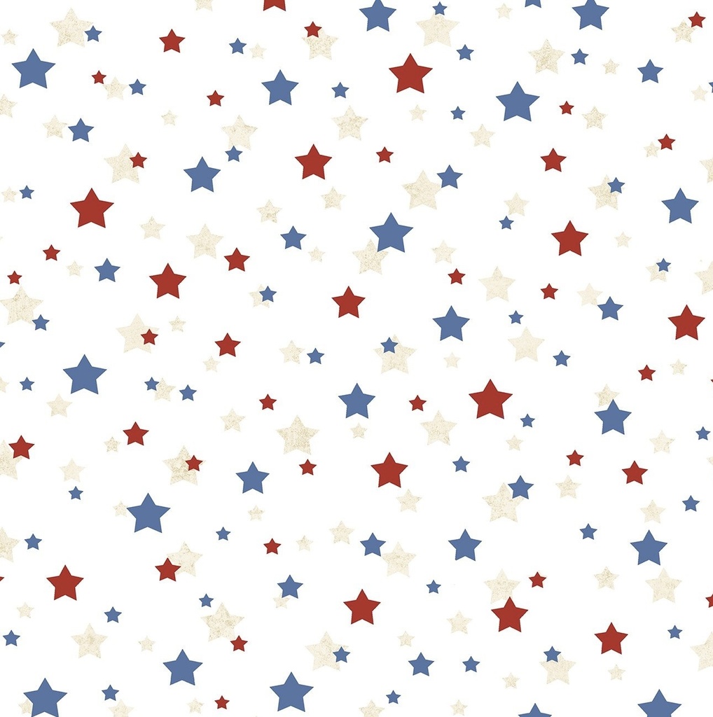 3 yd Pre-Cut Vibe 108” - Star Spangled Allover Americana Stars