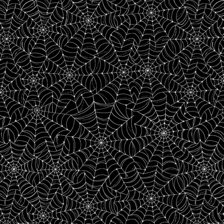 Fright Night Spiderwebs Black