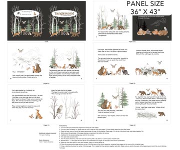 Tanglewood Book Panel 36" x 43"
