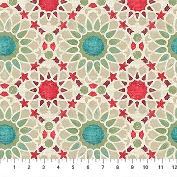 Boho Bliss Large Medallion Beige Multi