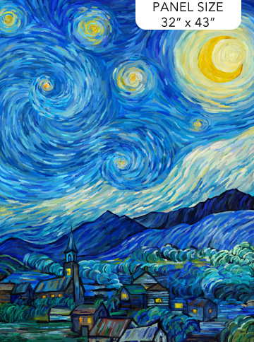 Starry Night Panel 32" x 43"