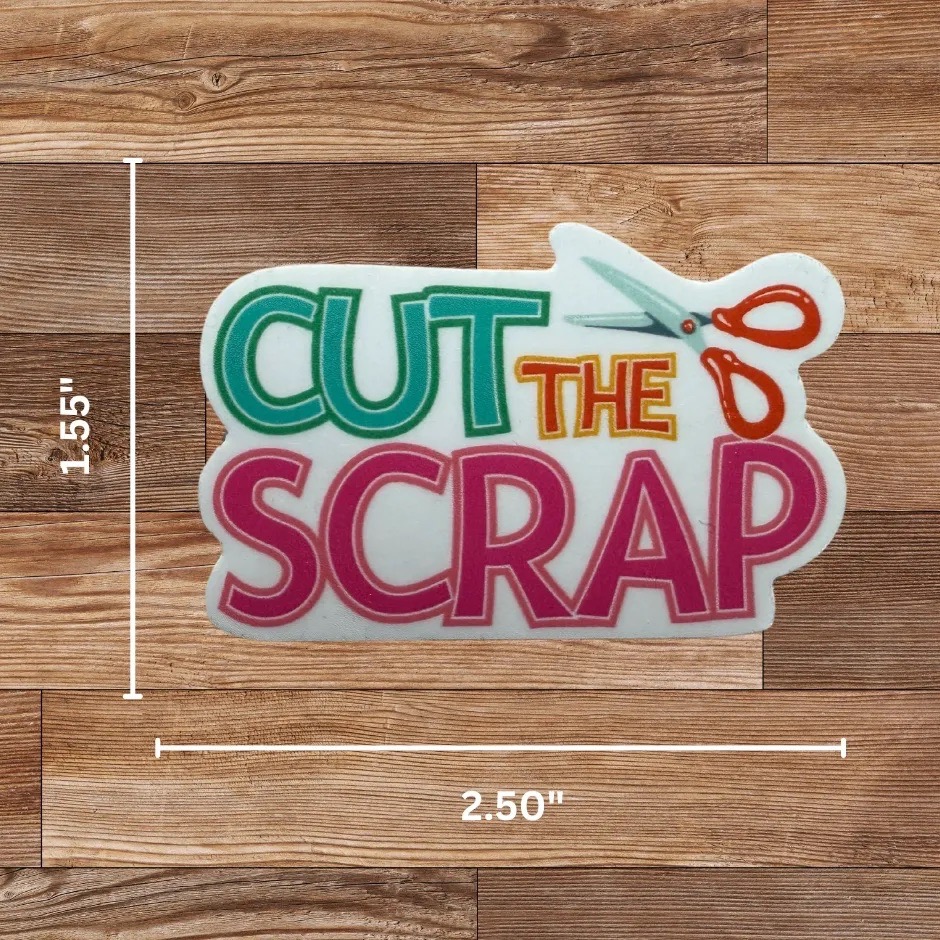 Cut the Scrap Sticker