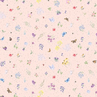 Together is Better Flowers and Butterflies Pale Pink