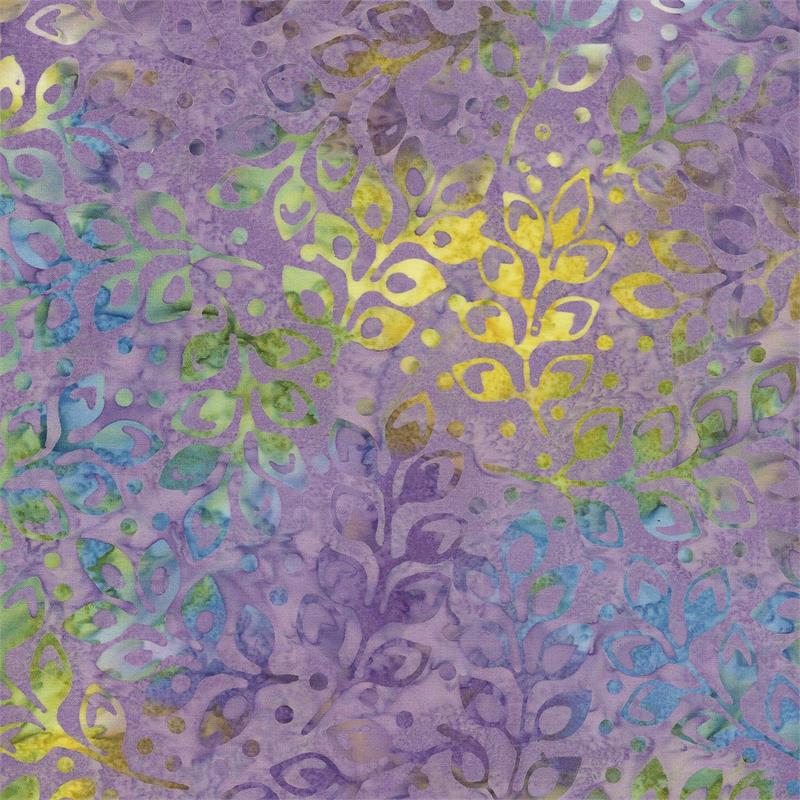 Batik Sun Catchers Leaves Purple
