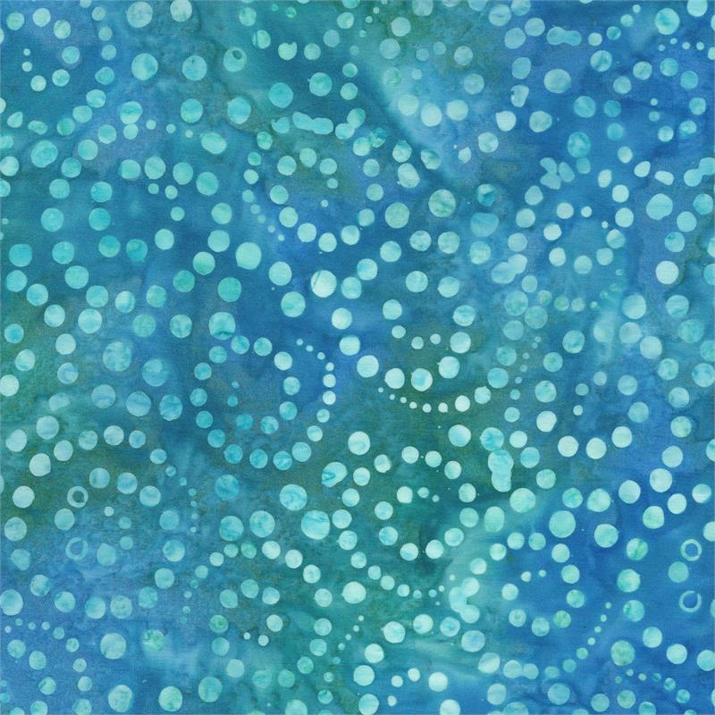 Batik Sun Catchers Dot Swirl Blue