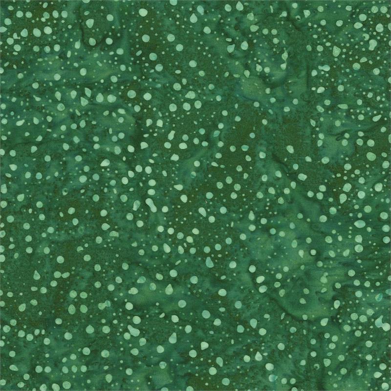Batik Sun Catchers Deep Green Dots