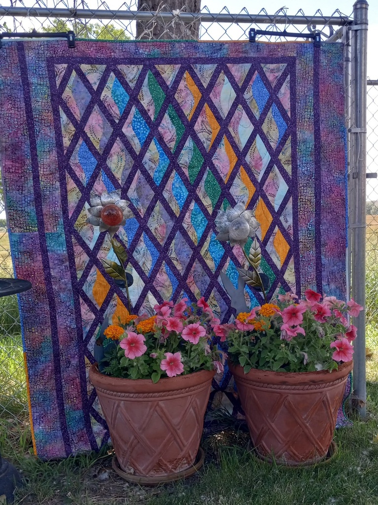 Diamonds and Curves Quilt Kit Lap 58" x 74"