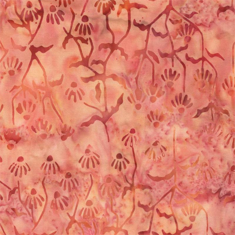 Wild for Wildflowers Batik Daisy Buds Orange