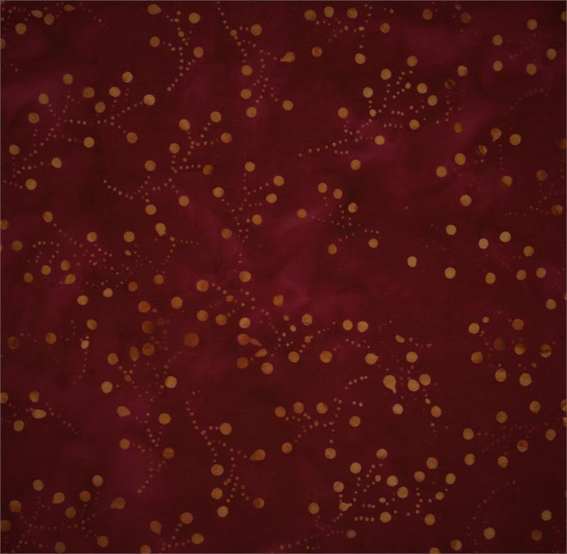 Wild for Wildflowers Batik Berry Branch Deep Red