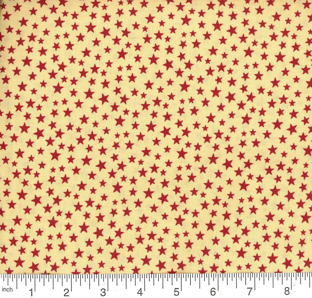 Patriotic Stars Vintage Red
