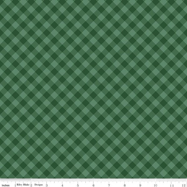 Christmas Time Plaid Forest