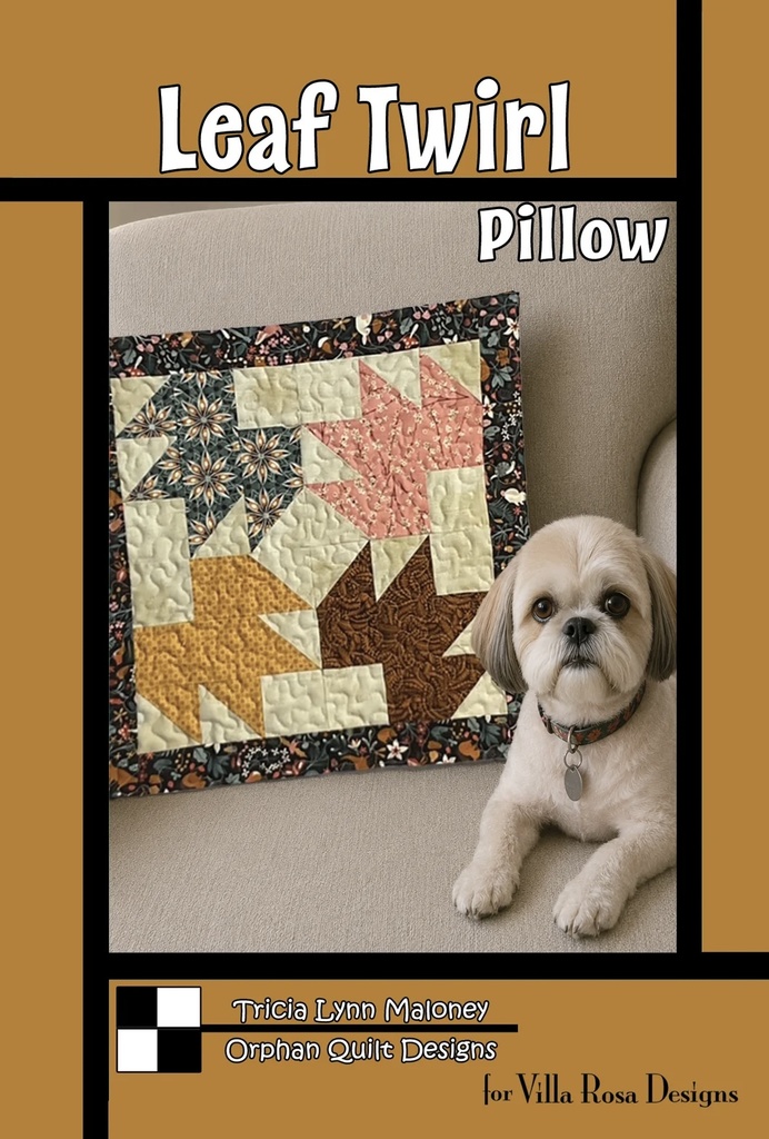Leaf Twirl Pillow - Villa Rosa - Pattern